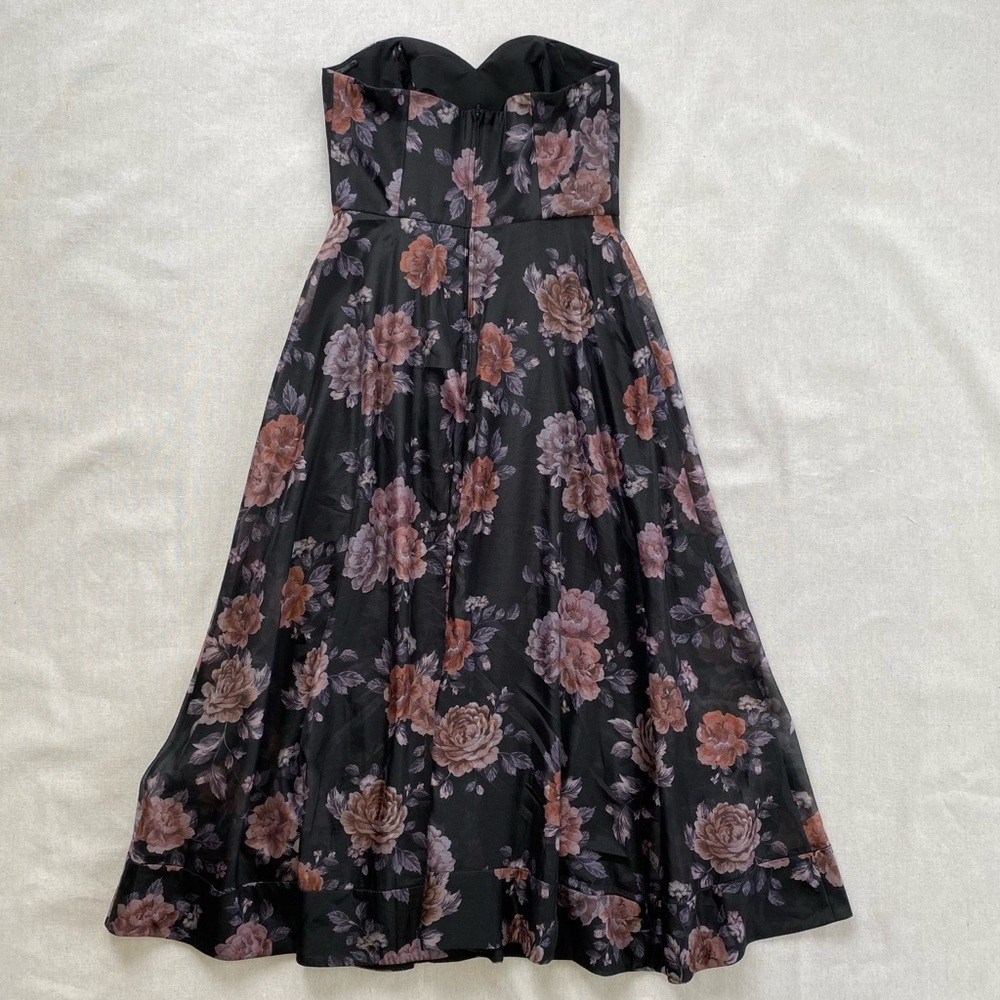 Keepsake Atomic Floral Strapless A-Line Dress Sweetheart - Picture 9 of 13